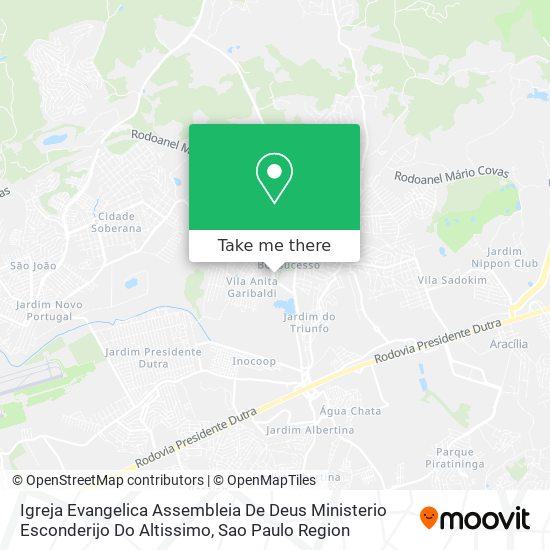 Igreja Evangelica Assembleia De Deus Ministerio Esconderijo Do Altissimo map