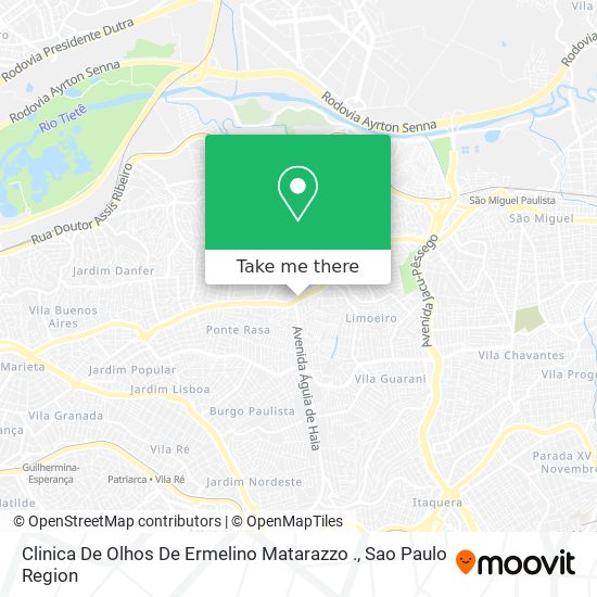 Clinica De Olhos De Ermelino Matarazzo . map