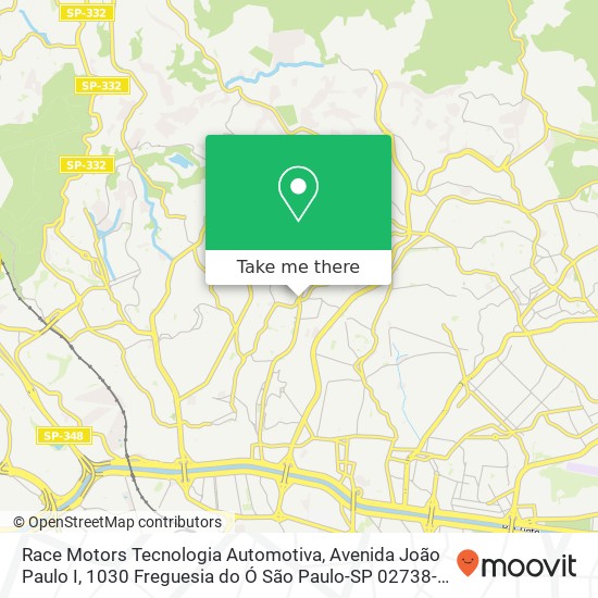 Race Motors Tecnologia Automotiva, Avenida João Paulo I, 1030 Freguesia do Ó São Paulo-SP 02738-000 map