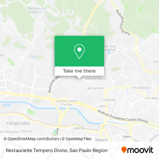 Restaurante Tempero Divino map
