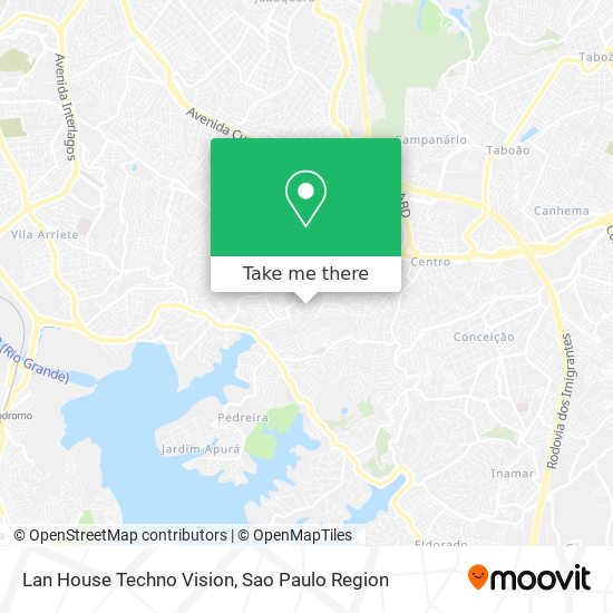 Lan House Techno Vision map