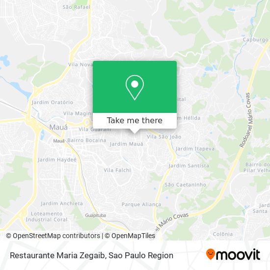 Mapa Restaurante Maria Zegaib