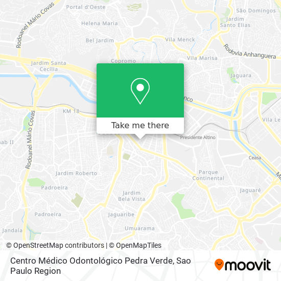 Mapa Centro Médico Odontológico Pedra Verde