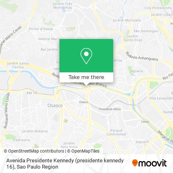 Mapa Avenida Presidente Kennedy (presidente kennedy 16)