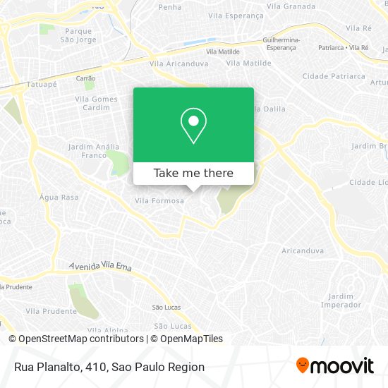 Rua Planalto, 410 map