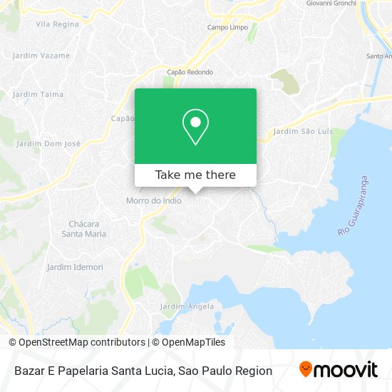 Bazar E Papelaria Santa Lucia map