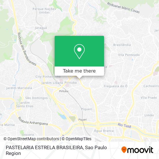 PASTELARIA ESTRELA BRASILEIRA map