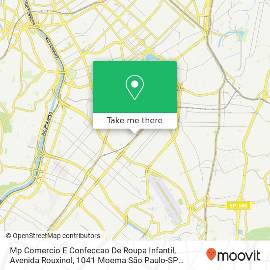 Mp Comercio E Confeccao De Roupa Infantil, Avenida Rouxinol, 1041 Moema São Paulo-SP 04516-001 map