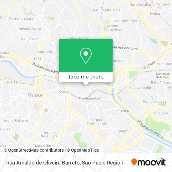 Rua Arnaldo de Oliveira Barreto map