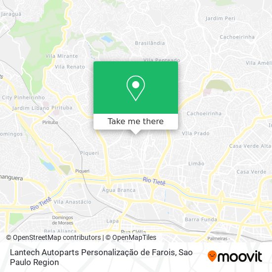 Mapa Lantech Autoparts Personalização de Farois