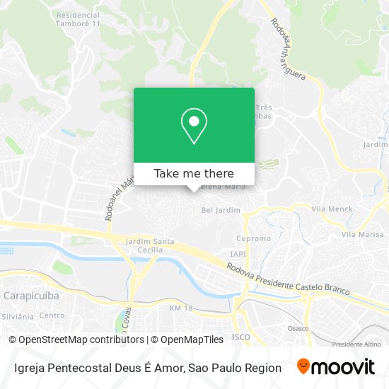 Igreja Pentecostal Deus É Amor map
