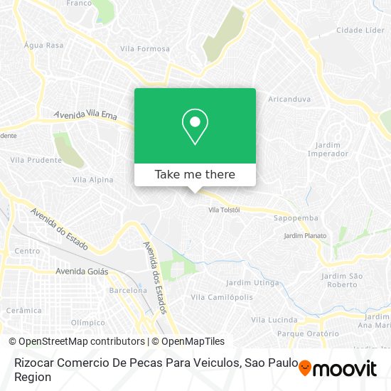 Rizocar Comercio De Pecas Para Veiculos map