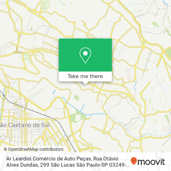 Ar Leardini Comércio de Auto Peças, Rua Otávio Alves Dundas, 299 São Lucas São Paulo-SP 03249-000 map