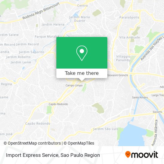 Import Express Service map