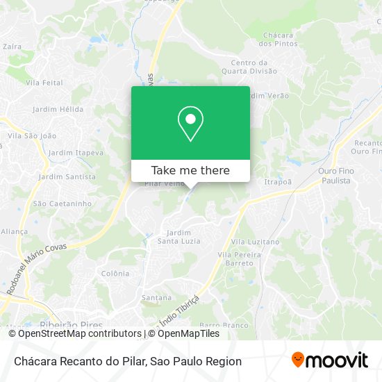 Chácara Recanto do Pilar map