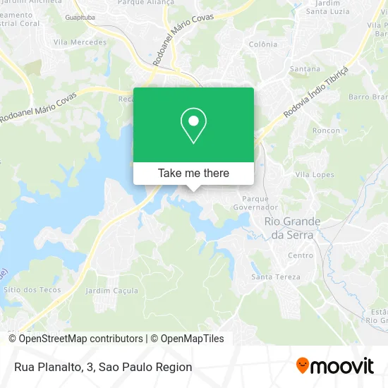 Rua Planalto, 3 map