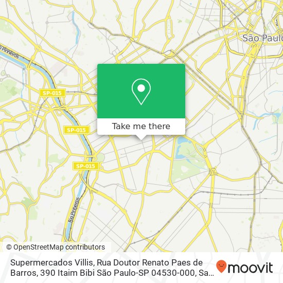 Supermercados Villis, Rua Doutor Renato Paes de Barros, 390 Itaim Bibi São Paulo-SP 04530-000 map