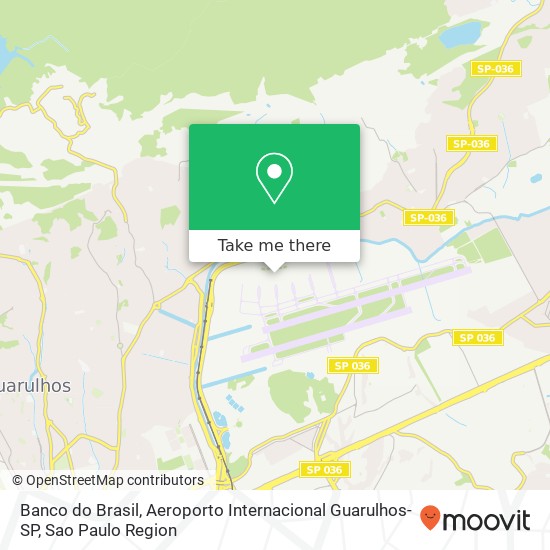 Banco do Brasil, Aeroporto Internacional Guarulhos-SP map