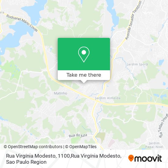 Rua Virgínia Modesto, 1100,Rua Virgínia Modesto map