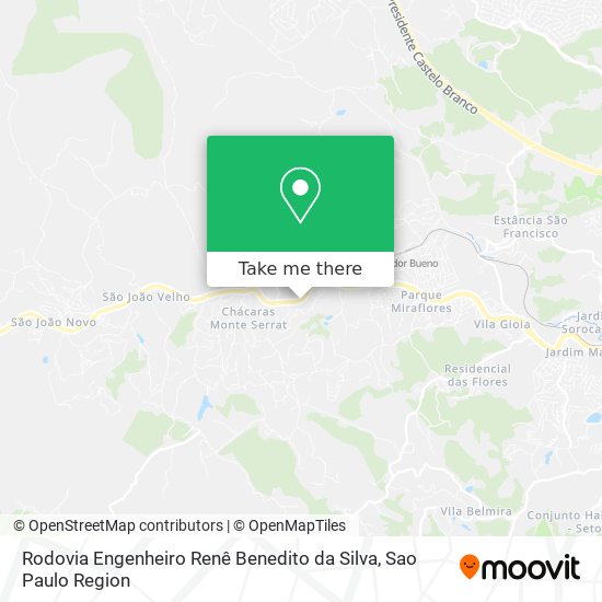 Rodovia Engenheiro Renê Benedito da Silva map
