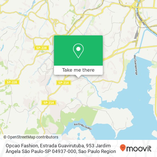 Opcao Fashion, Estrada Guavirutuba, 953 Jardim Ângela São Paulo-SP 04937-000 map