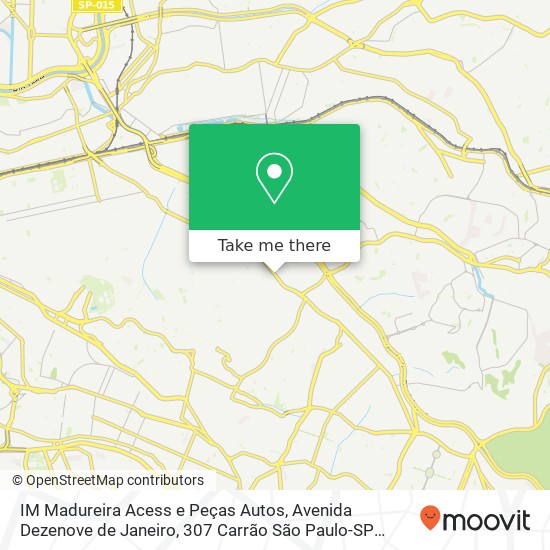 IM Madureira Acess e Peças Autos, Avenida Dezenove de Janeiro, 307 Carrão São Paulo-SP 03449-000 map