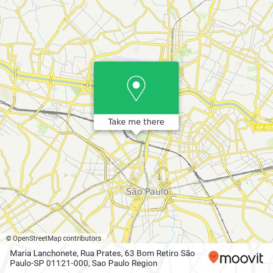 Maria Lanchonete, Rua Prates, 63 Bom Retiro São Paulo-SP 01121-000 map