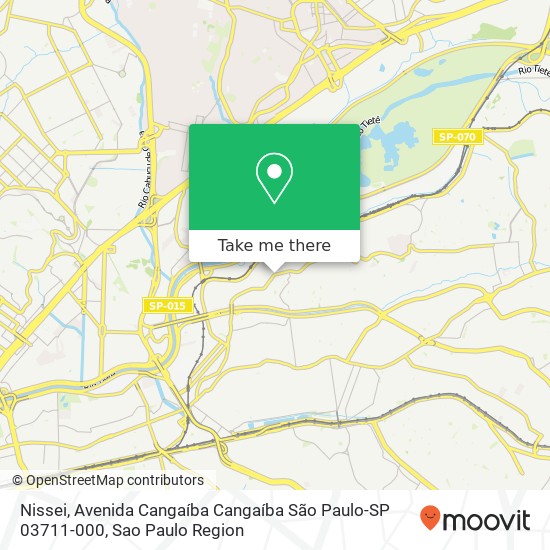 Nissei, Avenida Cangaíba Cangaíba São Paulo-SP 03711-000 map