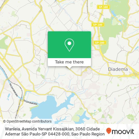 Mapa Wanleia, Avenida Yervant Kissajikian, 3060 Cidade Ademar São Paulo-SP 04428-000