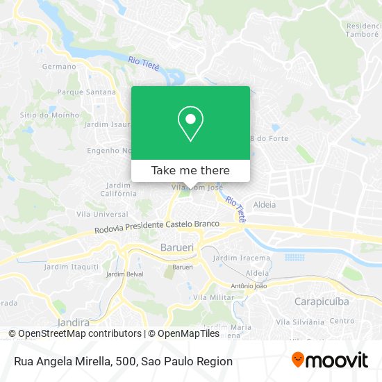 Rua Angela Mirella, 500 map