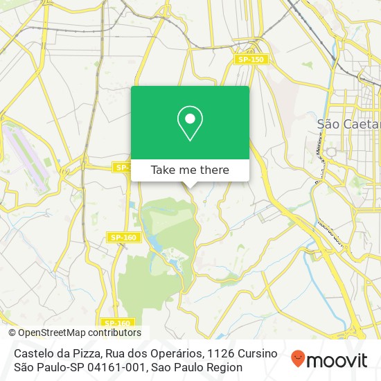 Castelo da Pizza, Rua dos Operários, 1126 Cursino São Paulo-SP 04161-001 map
