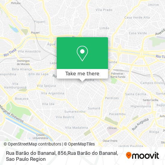 Rua Barão do Bananal, 856,Rua Barão do Bananal map