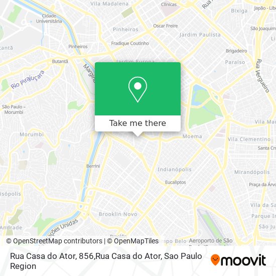 Rua Casa do Ator, 856,Rua Casa do Ator map