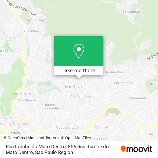 Mapa Rua Itambé do Mato Dentro, 856,Rua Itambé do Mato Dentro