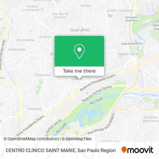 Mapa CENTRO CLINICO SAINT MARIE