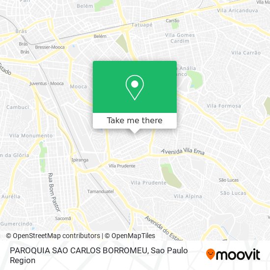 Mapa PAROQUIA SAO CARLOS BORROMEU