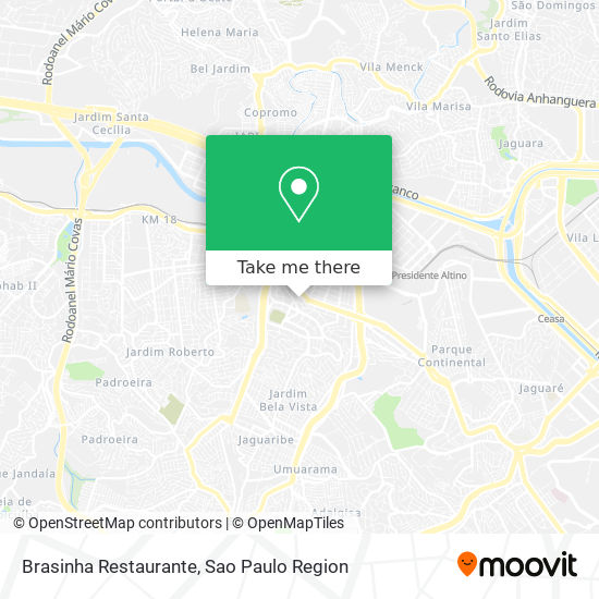Mapa Brasinha Restaurante