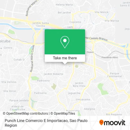 Punch Line Comercio E Importacao map