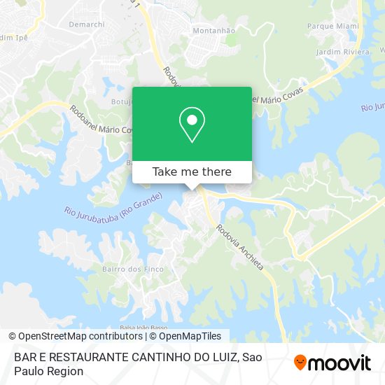 BAR E RESTAURANTE CANTINHO DO LUIZ map