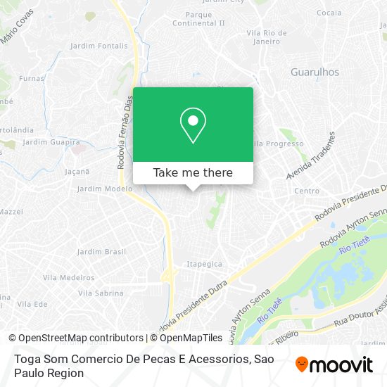 Toga Som Comercio De Pecas E Acessorios map