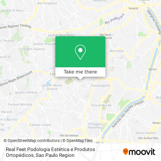 Real Feet Podologia Estética e Produtos Ortopédicos map