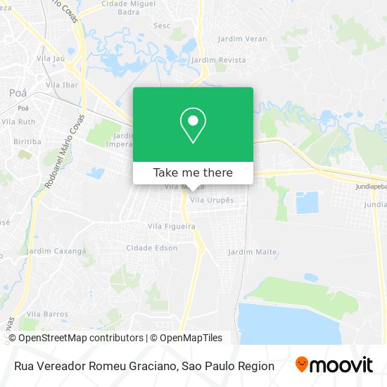 Rua Vereador Romeu Graciano map