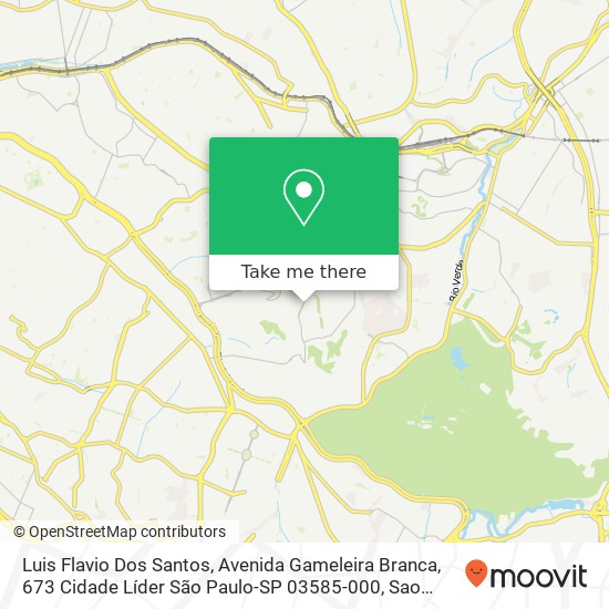 Mapa Luis Flavio Dos Santos, Avenida Gameleira Branca, 673 Cidade Líder São Paulo-SP 03585-000