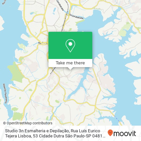 Studio 3n Esmalteria e Depilação, Rua Luís Eurico Tejera Lisboa, 53 Cidade Dutra São Paulo-SP 04814-500 map