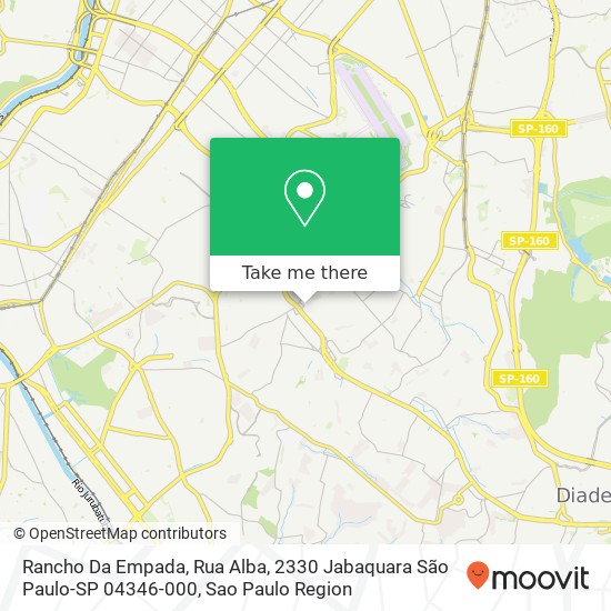 Rancho Da Empada, Rua Alba, 2330 Jabaquara São Paulo-SP 04346-000 map