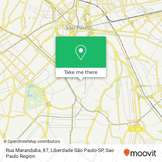 Rua Maranduba, 87, Liberdade São Paulo-SP map