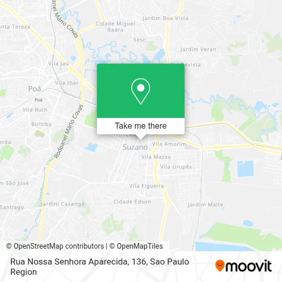 Rua Nossa Senhora Aparecida, 136 map