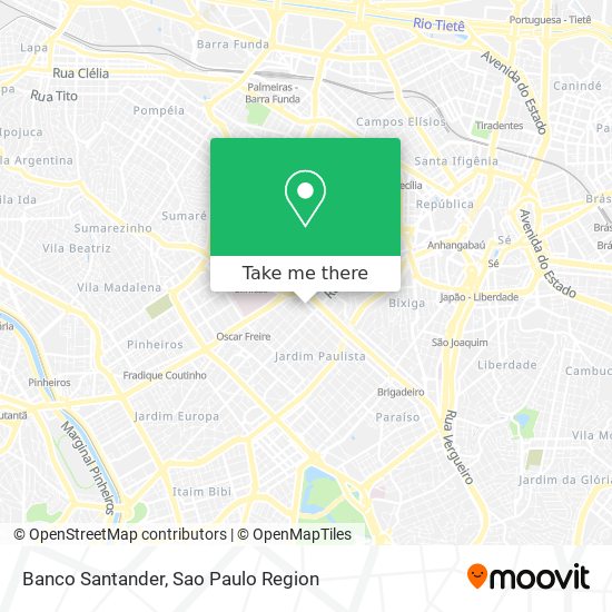 Banco Santander map