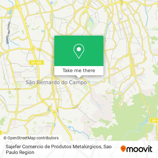 Sajefer Comercio de Produtos Metalúrgicos map