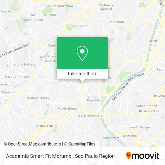 Academia Smart Fit Morumbi map